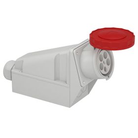 Schneider 81195 Pratika 5x125A 3P+N+E 380-415VAC IP67 Eğik Duvar Prizi