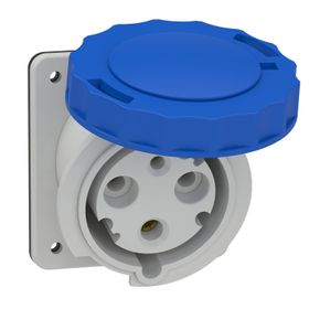 Schneider 81278 230 Volt Monofaze IP 44 3x63A Eğik Makine Prizi