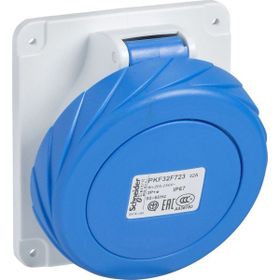 Schneider 81278 230 Volt Monofaze IP 44 3x63A Eğik Makine Prizi