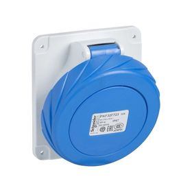 Schneider 81278 230 Volt Monofaze IP 44 3x63A Eğik Makine Prizi