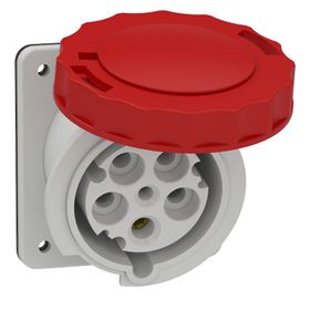 Schneider 81283 Pratika 5x63A 380-415V IP67 Eğik Makina Prizi
