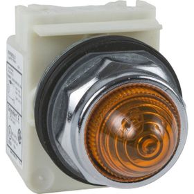 Schneider 9001KP7A9 30 mm 230 Watt AC Ba 9S IP66 Sarı Sekizgen Pilot Işığı
