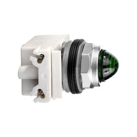 Schneider 9001KP7G9 30 mm 230 Watt AC Ba 9S IP66 Yeşil Sekizgen Pilot Işığı