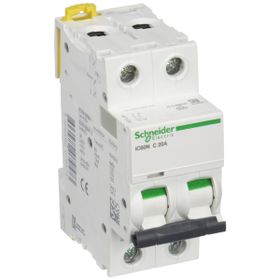Schneider A9F74220 2K 6kA C 2x20A Otomatik Sigorta