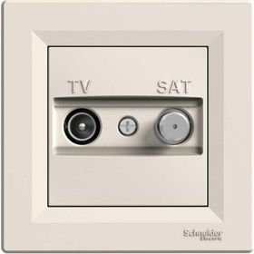 Schneider Asfora Tv Sat Geçişli Krem EPH3400323 Priz
