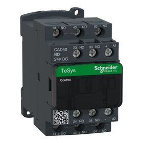 Schneider CAD50BD 5NA 24VDC Siyah Yardımcı Kontaktör