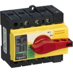 Schneider Compact INS80 Sarı Kırmızı Emniyet Yük Ayırıcı