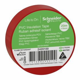 Schneider Electric 2420100 20 mt 19 mm Kırmızı PVC İzolasyon Bandı