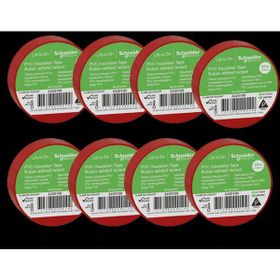 Schneider Electric 2420100-8 20 mt 19 mm 8 Adet Kırmızı PVC İzolasyon Bandı