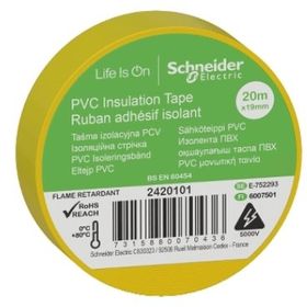 Schneider Electric 2420101 20 mt 19 mm Sarı PVC İzolasyon Bandı