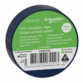 Schneider Electric 2420102 20 mt 19 mm Mavi PVC İzolasyon Bandı