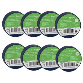 Schneider Electric 2420102-8 20 mt 19 mm 8 Adet Mavi Lacivert PVC İzolasyon Bandı