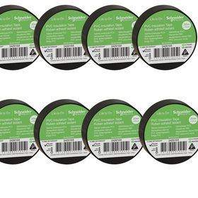 Schneider Electric 2420103-8 20 mt 19 mm 8 Adet Siyah PVC İzolasyon Bandı
