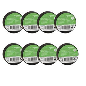 Schneider Electric 2420103-8 20 mt 19 mm 8 Adet Siyah PVC İzolasyon Bandı