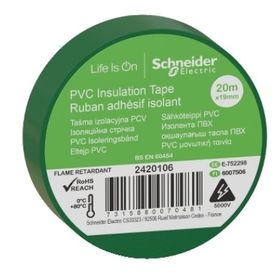 Schneider Electric 2420106 20 mt 19 mm Yeşil PVC İzolasyon Bandı