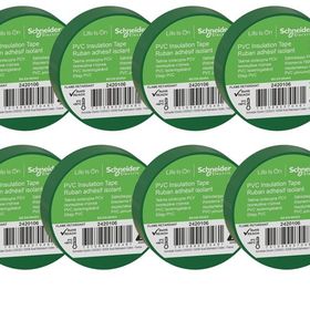 Schneider Electric 2420106-8 20 mt 19 mm 8 Adet Yeşil PVC İzolasyon Bandı