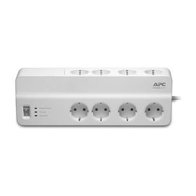 Schneider Electric APC 8'li Beyaz Akım Korumalı Priz