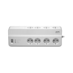 Schneider Electric APC 8'li Beyaz Akım Korumalı Priz