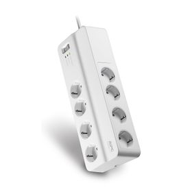 Schneider Electric APC 8'li Beyaz Akım Korumalı Priz