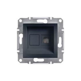 Schneider Electric Asfora Antrasit 1*RJ11 Nümeris Telefon Priz