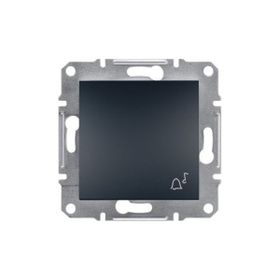 Schneider Electric Asfora Antrasit Çerçevesiz Zil İşaretli Light Buton Priz