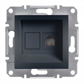 Schneider Electric Asfora Antrasit Plus RJ11 RJ45 Priz
