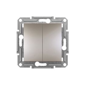 Schneider Electric Asfora Plus Bronz Vidasız Çerçevesiz 2'li Vavien