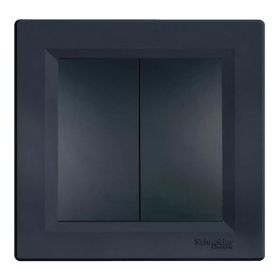 Schneider Electric EPH0300171 Asfora Plus Antrasit Komütatör İkili Çerçeveli Anahtar