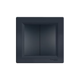 Schneider Electric EPH0300171 Asfora Plus Antrasit Komütatör İkili Çerçeveli Anahtar