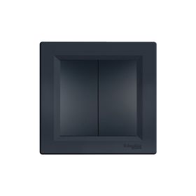 Schneider Electric EPH0300171 Asfora Plus Antrasit Komütatör İkili Çerçeveli Anahtar