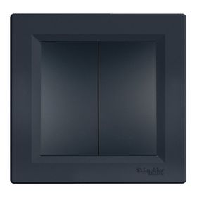 Schneider Electric EPH0300171 Asfora Plus Antrasit Komütatör İkili Çerçeveli Anahtar