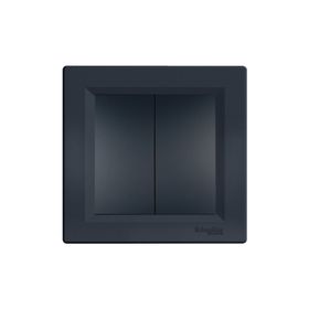 Schneider Electric EPH0300171 Asfora Plus Antrasit Komütatör İkili Çerçeveli Anahtar