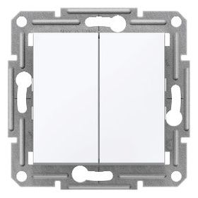 Schneider Electric Eph1170121 Asfora Beyaz İkili Lıght Buton Çerçevesiz