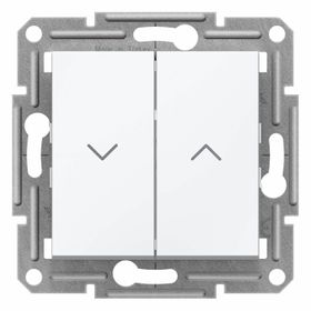 Schneider Electric EPH1370121 Asfora Çerçevesiz Beyaz Yaylı Jaluzi Kumanda Anahtarı