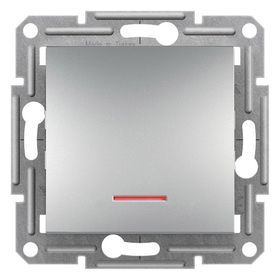 Schneider Electric EPH1400161 Asfora Plus Alüminyum Çerçevesiz Işıklı Anahtar