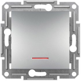 Schneider Electric EPH1400161 Asfora Plus Alüminyum Çerçevesiz Işıklı Anahtar