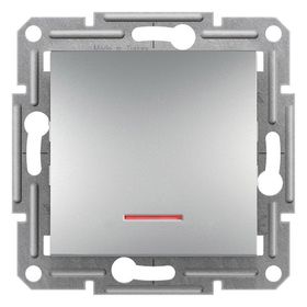 Schneider Electric EPH1400161 Asfora Plus Alüminyum Çerçevesiz Işıklı Anahtar