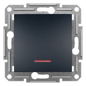 Schneider Electric EPH1400171 Asfora Plus Antrasit Işıklı Çerçevesiz Anahtar