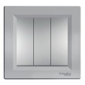 Schneider Electric EPH2100161 Asfora Alüminyum Çerçeveli Üçlü Anahtar