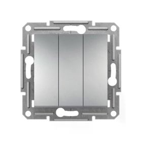 Schneider Electric EPH2100161 Asfora Alüminyum Çerçevesiz Üçlü Anahtar