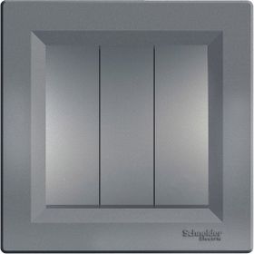 Schneider Electric EPH2100162 Asfora Plus Çelik Çerçeveli Üçlü Anahtar