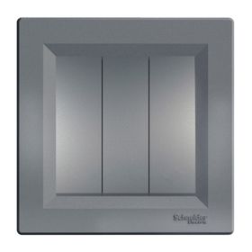 Schneider Electric EPH2100162 Asfora Plus Çelik Çerçeveli Üçlü Anahtar