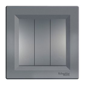 Schneider Electric EPH2100162 Asfora Plus Çelik Çerçeveli Üçlü Anahtar