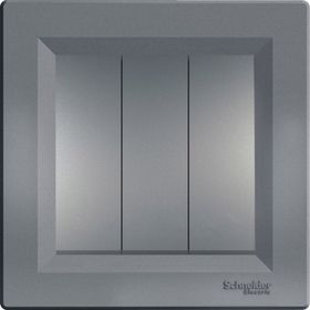 Schneider Electric EPH2100162 Asfora Plus Çelik Çerçeveli Üçlü Anahtar