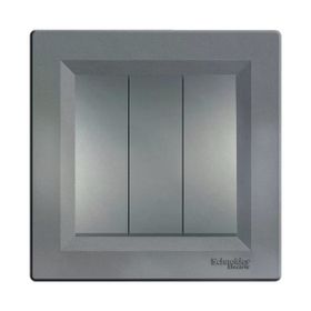 Schneider Electric EPH2100162 Asfora Plus Çelik Çerçeveli Üçlü Anahtar