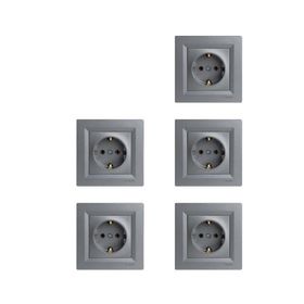 Schneider Electric EPH2900162 Asfora 16A Çerçevesiz Çelik Topraklı Priz