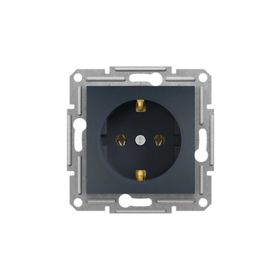 Schneider Electric EPH2900171 Antrasit Renkli Asfora Topraklı Priz