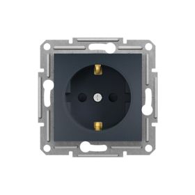 Schneider Electric EPH2900171 Antrasit Renkli Asfora Topraklı Priz