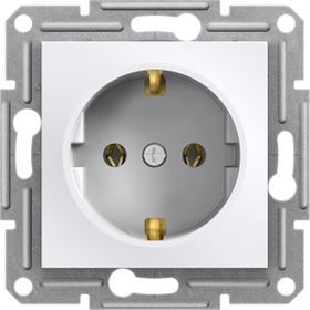 Schneider Electric EPH2970121 Beyaz Asfora Topraklı Priz