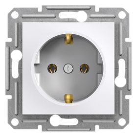Schneider Electric EPH2970121 Beyaz Asfora Topraklı Priz